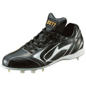 ZETT（ゼット） 埋込みスパイク／グランドジャックカラー ブラック×ホワイト 27.5 BSR2743C