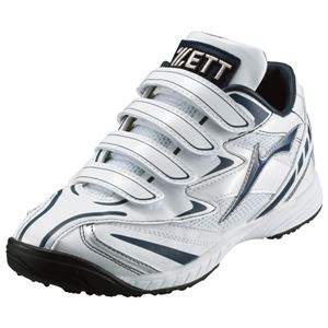 ZETT（ゼット） トレーニングシューズ／ランゲット ホワイト×ネイビー 21.5 BSR8163J