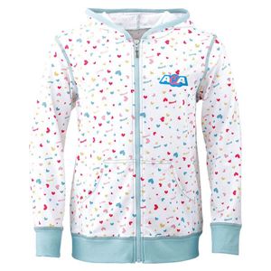 鬼怒川 AQA（アクア） UV ラッシュパーカーバンビ KW4366 ハートブルー 130