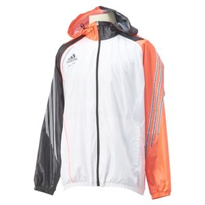 アディダスジャパン adidas（アディダス） adidas Professional Revo ウィンドパーカージャケット 長袖 AG907 ホワイト×インフラレッド O