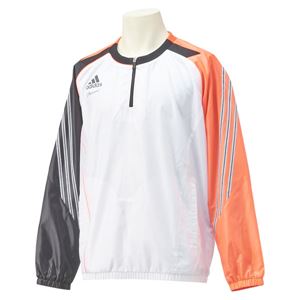アディダスジャパン adidas（アディダス） adidas Professional Revo ウィンドハーフジップジャケット 長袖 AG908 ホワイト×インフラレッド 2XO