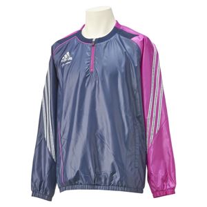 アディダスジャパン adidas(アディダス) adidas Professional Revo ウィンドハーフジップジャケット 長袖 AG908 カレッジネイビー×ビビットピンク L