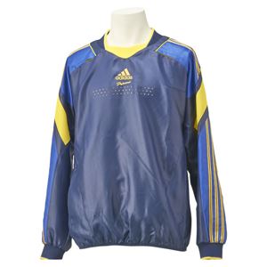 アディダスジャパン adidas（アディダス） adidas Professional Vネック ウィンドジャケット 長袖 AH461 カレッジネイビー×ビビットイエロー 2XO
