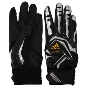 アディダスジャパン adidas(アディダス) adidas Professional バッティンググローブJr(両手用) DO245 ブラック×メタリックシルバー S(16~17cm)