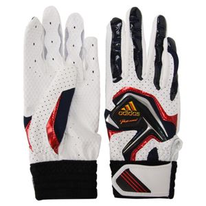 アディダスジャパン adidas（アディダス） adidas Professional バッティンググローブJr（両手用） DO245 ホワイト×カレッジネイビー M（18～19cm）