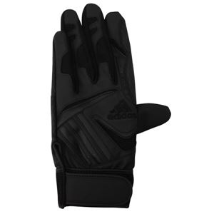 アディダスジャパン adidas（アディダス） バッティンググローブ Basic DO246 ブラック×ブラック 左手用（24～25cm） 【2個セット】