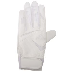 アディダスジャパン adidas（アディダス） バッティンググローブ Basic DO246 ホワイト×ホワイト 右手用（26～27cm） 【2個セット】