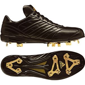 アディダスジャパン adidas（アディダス） アディピュア メタル LOW G59343 ブラック×ブラック×メタリックゴールド 250
