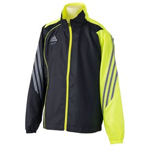 アディダスジャパン adidas（アディダス） adidas Professional Rev フルジップジャケット 長袖Jr WE413 ブラック×エレクトリシティ 120