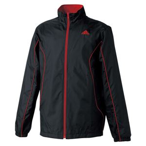 adidas（アディダス） ESS BC ウィンドブレーカージャケット WD048 ブラック×ユニバーシティレッド XO