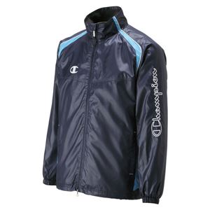 Champion（チャンピオン） ウィンドブレーカーシャツ CJ1540 ネイビー×ターコイズ L
