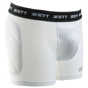 ZETT（ゼット） ジュニアスライディングパンツ BP28J ホワイト 160