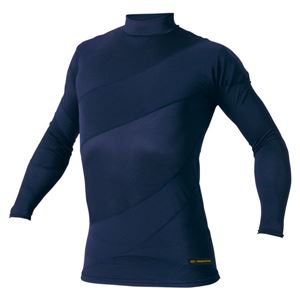 ZETT（ゼット） ハイネック長袖アンダーシャツ BPRO999LS ネイビー 左投2XO