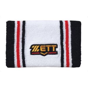 ProStatus（ZETTゼットプロステイタス） ProStatus リストバンド（1個） BW11 ホワイト×ブラックレッド 15×9cm