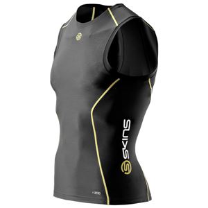 SKINS(スキンズ) A200 メンズ スリーブレストップ ブラック/イエロー XL J60052003D