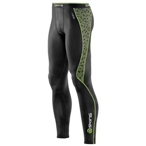 SKINS(スキンズ) A200 メンズ ロングタイツ ブラック/アップルグリーン S J60088001D