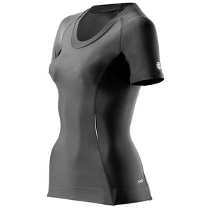 SKINS(スキンズ) A200 ウィメンズ ショートスリーブトップ ブラック/ブラック L J61033004D