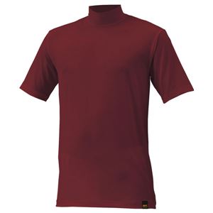 ZETT（ゼット） ライトフィットアンダーシャツ 少年用 ハイネック半袖 （野球） BO1420JA エンジ 140