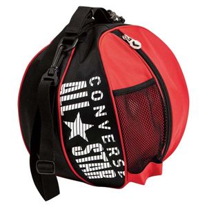 CONVERSE（コンバース） ボールケース1個入れ C1361097 ブラック×レッド