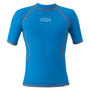 鬼怒川 AQA(アクア) ラッシュガードショートメンズ KW4447 ブルーM