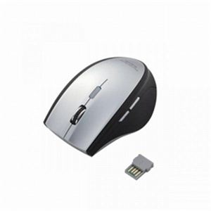 エレコム ワイヤレス5ボタンBlueLEDマウス M-BL15DBSV