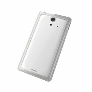 エレコム au SOL22用ハイブリッドバンパー／クリア PA-SOL22HVBCR