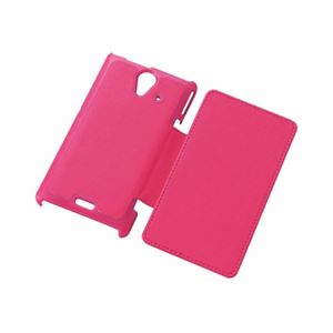 エレコム au SOL22用ソフトレザーカバー/ピンク PA-SOL22PLFYPN