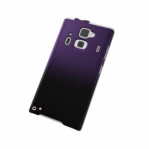 エレコム docomo F-06E用シェルカバー/ブラック×パープル PD-F06EPVWBPU