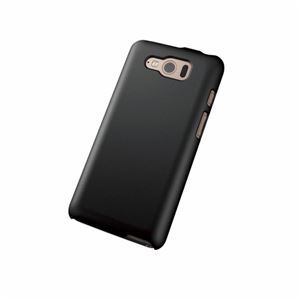 エレコム docomo P-03E用シェルカバー／ラバーブラック PD-P03EPVRBK