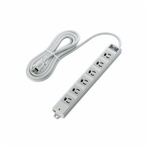 エレコム EU RoHs指令準拠 雷ガード二重構造工事用タップ T-WRMK3630LG／RS