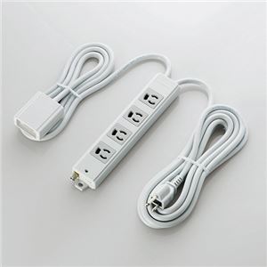 エレコム EU RoHs指令準拠 手元スイッチ付二重構造工事用タップ T-WRMT3430LG／RS