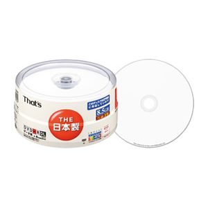 太陽誘電 That's DVD-R DL データ用 ワイドタイプ プリンタブル白 DR-C85WWY30BA
