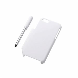 エレコム iPhone 5c用シェルカバー・タッチペン付／ホワイト PS-A13PVTPWH