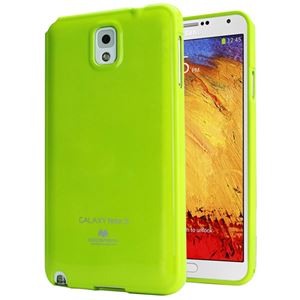 MERCURY カラーゼリーケース for Galaxy Note3（ライム） MERJELGN3-LM
