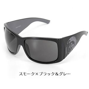 DIESEL（ディーゼル） サングラス 0092-OIK/7A　スモーク×ブラック＆グレー