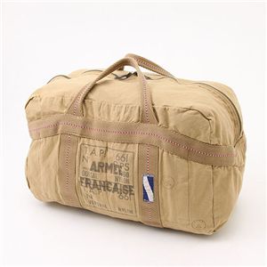 フランス空軍パラシュートステッチバッグ カーキ 仏軍パラシュートステッチバッグ