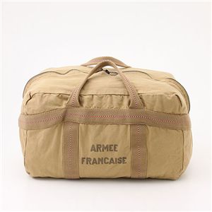 フランス空軍パラシュートステッチバッグ カーキ 仏軍パラシュートステッチバッグ