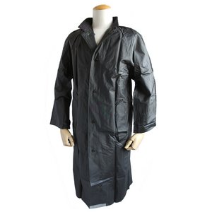 スウェーデン軍放出 M60レインコート JR012NN ブラック 44(L相当)【デットストック】【未使用】