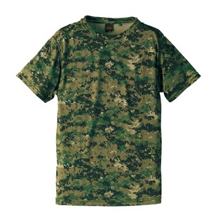 J.S.D.F.(自衛隊）採用吸汗速乾半袖カモフラージュTシャツ　CB6589　ピクセルウッドランド  S