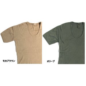東ドイツタイプ　ＵネックＴシャツ　JT039YD　オリーブ サイズ5　【レプリカ】