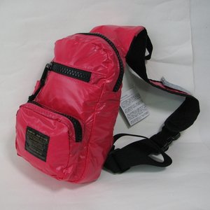 ONEショルダー シレ加工 ナイロンボディーバック ZN2664 ピンク