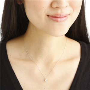 0.4ctプラチナダイヤモンドペンダント(鑑別つき) 0.4ctダイヤモンドプラチナペンダント 