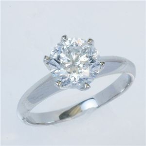 Pt900超大粒1.5ctダイヤモンドリング 13号 Pt900大粒1.5ctダイヤモンドリング 