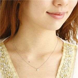 PT/0.15ctダイヤモンドプチネックレス Pt 0.15ctダイヤモンドプチネックレス 