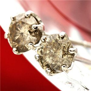 Pt900 ブラウンダイヤ0.5ctピアス Pt900 ブラウンダイヤ 0.5ct ピアス 
