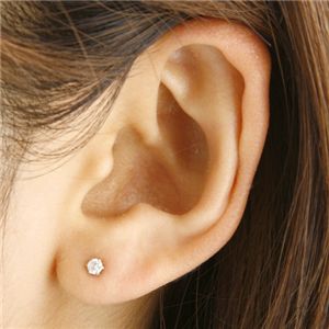 PT900 計0.2ctダイヤモンド一粒ピアス 150809 Pt900 ダイヤ0.2ctピアス 