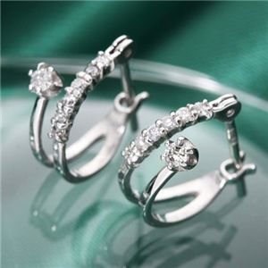 K10WGダイヤエタニティピアス K10WGダイヤエタニティピアス