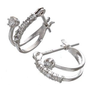 K10WGダイヤエタニティピアス K10WGダイヤエタニティピアス