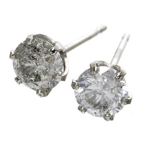 PT0.85ctアップダイヤモンドピアス Pt900 0.85ct ダイヤモンドピアス 