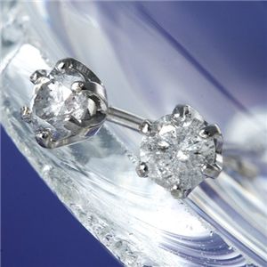 Pt900 ダイヤモンド計0.2ct一粒ピアス（プラチナ）164463 Pt900 ダイヤ0.2ctピアス 